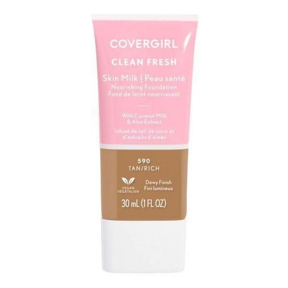 Covergirl Clean Fresh Skin Milk Foundation Dewy Finish, 590 Tan/Rich
